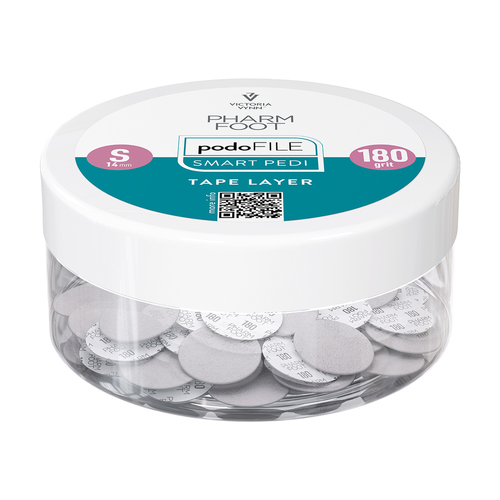 Pharm Foot Podo File Tape Layer 180 S Ersatz-Schleifpads für Podo Disc 50 Stück. - Gefäß