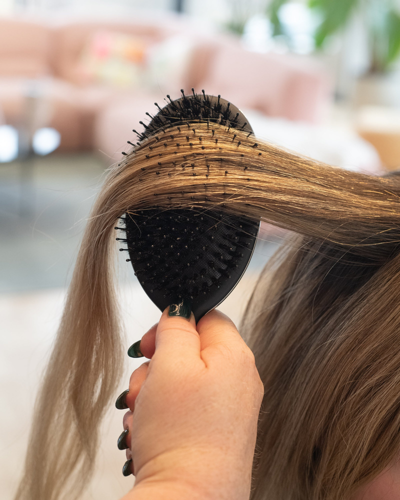 Framar Glättungsbürste für die Haare mit Wildschweinborsten