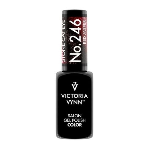 VICTORIA VYNN 246 Gel Polish Farbe Stein Katzenauge Rot Jaspis Hybrid Lack 8ml