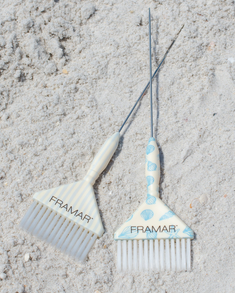 Framar Beach Bum – Set mit 2 breiten Haarfärbepinseln mit Spieß