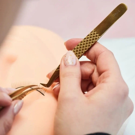 Noble Lashes Noble Gold PRO 2 Wimpernverlängerung Pinzette