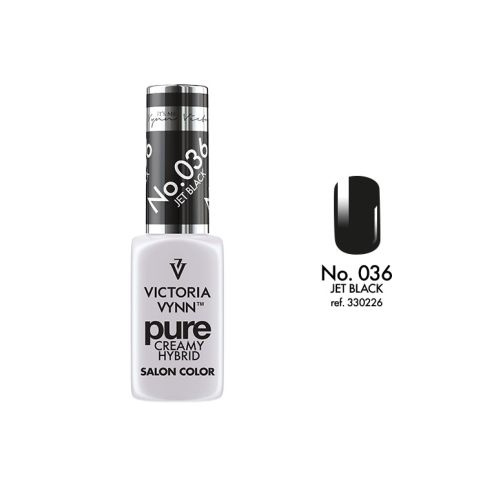 VICTORIA VYNN 036 Pure Creamy Hybrid Jet Black Creme-Hybrid-Lack 8ml