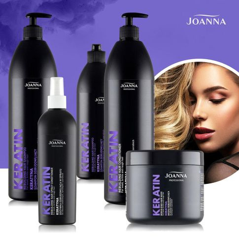 Joanna Professional Keratin Wiederaufbauendes Shampoo 500 ml