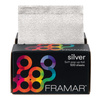 Framar Silver geriffelte Friseurfolie in Bögen, 500 Stück
