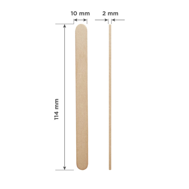 Staleks Hölzerne Enthaarungsspatel Expert 114x10mm (100 Stück).)