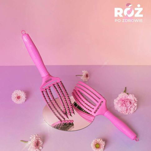 Olivia Garden Finger Brush Bright Pink Haarbürste