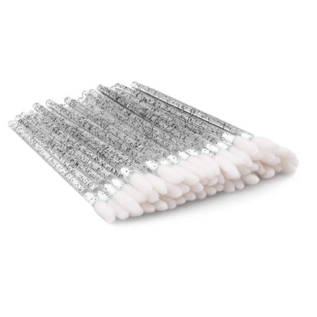 Clavier Velours Glanzapplikatoren - Glitter Schwarz 50 Stück.