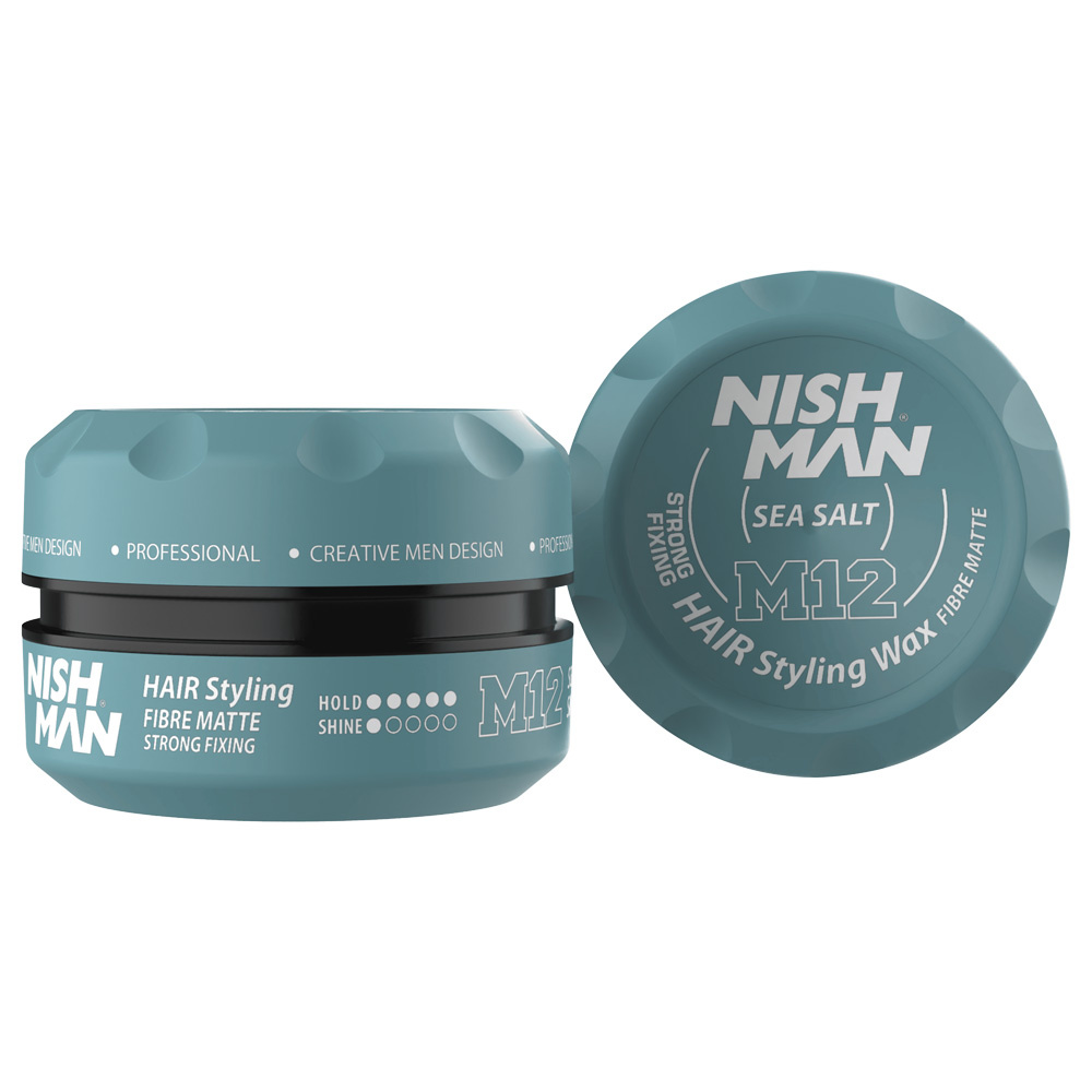 Nishman Matte Wax M12 Sea Salt – Mattes Haarpomade 100 ml