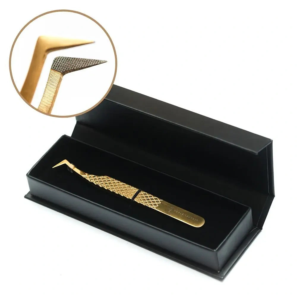 Noble Lashes Wimpernverlängerung Pinzette Noble Gold PRO 1