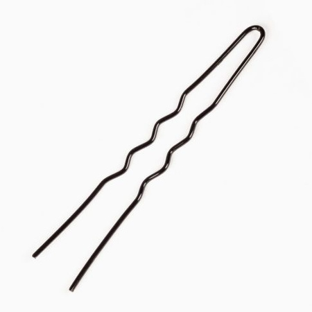 Haarnadeln Schwarz Gekräuselt 65 mm 20 Stück. 