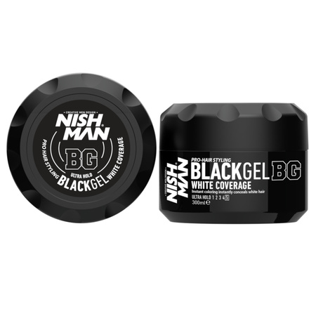 Nishman Black Gel White Coverage Haar Entbleichungsgel 300 ml