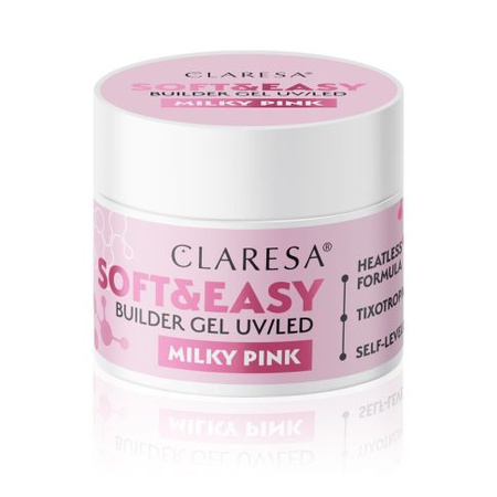 Claresa Soft&Easy Builder Gel Milky Pink 90g