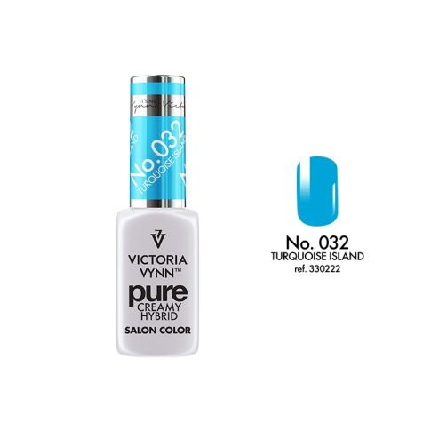 VICTORIA VYNN 032 Pure Creamy Hybrid Türkis Insel Creme Hybrid Lack 8ml