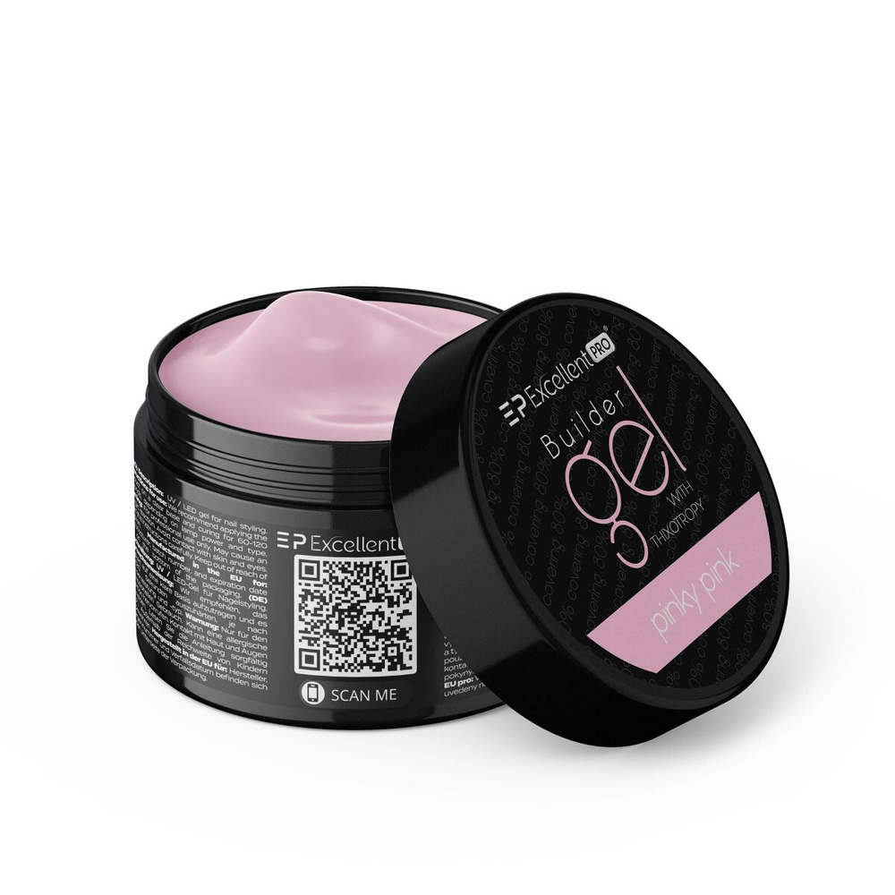 Excellent Pro Aufbaugel mit Thixotropie Pinky Pink 15g