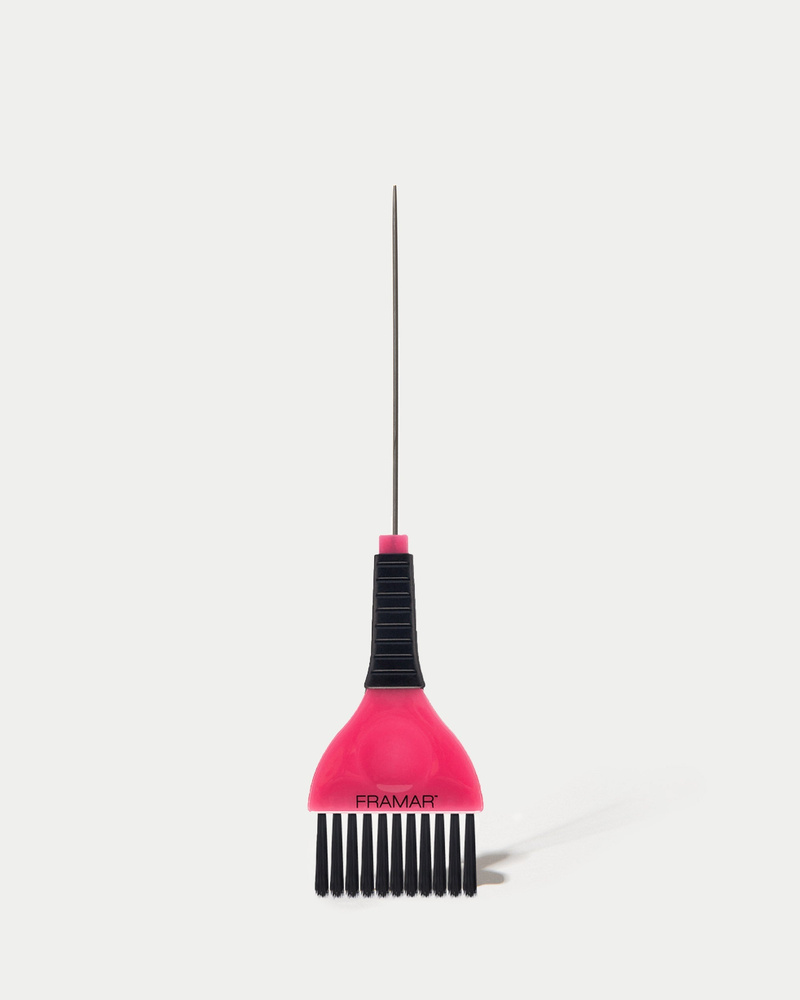 Framar Haarfärbepinsel mit Spieß, rosa