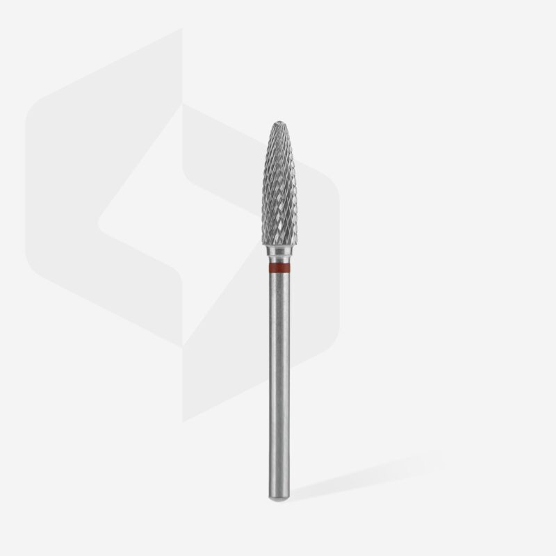 Staleks Hartmetall-Kegelfräser Rund Rot 4 mm/14mm