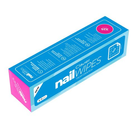 Clavier Nail Wipes Perforierte staubfreie Baumwollpads 325 Stück. 
