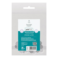 Pharm Foot Podo File Sponge Layer 240 S Ersatz-Schleifpads für Podo Disc 25 Stück. - Nachfüllbeutel