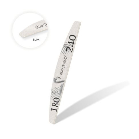 Aba Group Safe Paket Halbmond 180/240 Slim Nagelfeile - Flamingo 