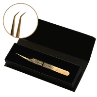 Noble Lashes Wimpernverlängerung Pinzette Noble Gold PRO 3