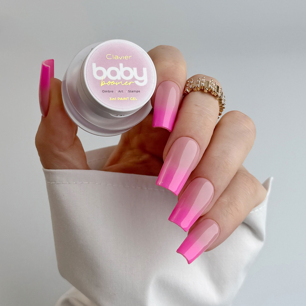 Clavier Baby Boomer 3-in-1-Gel Ombre Art Stamps R04 Dragon Fruit 3 g