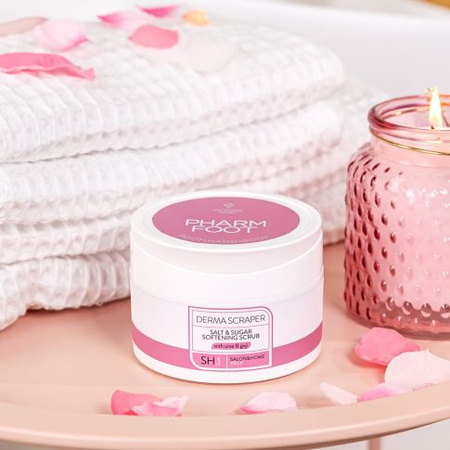 Pharm Foot Derma Scraper Erweichendes Salz- und Zuckerpeeling 200g 