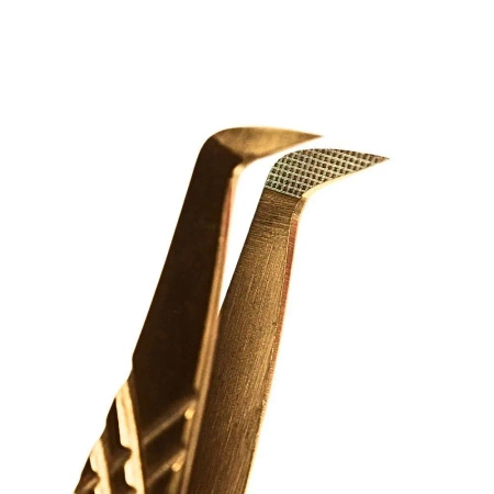 Noble Lashes Noble Gold PRO 2 Wimpernverlängerung Pinzette