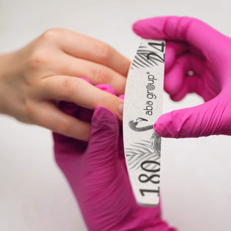 Aba Group Sicherheitspaket Crescent Nagelfeile 180/240 Standard - Flamingo 