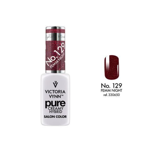 VICTORIA VYNN 129 Pure Creamy Hybrid Femm Night Cream Hybrid Lacquer 8ml
