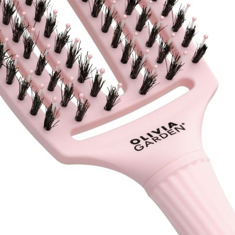 Olivia Garden Fingerbrush Pastellrosa Haarbürste