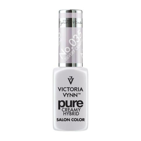 VICTORIA VYNN 035 Reiner cremiger Hybrid-Silber-Zement-Hybrid-Lack 8ml