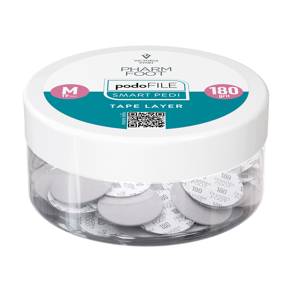 Pharm Foot Podo File Tape Layer 180 M Ersatz-Schleifpads für Podo Disc 50 Stück. - Gefäß