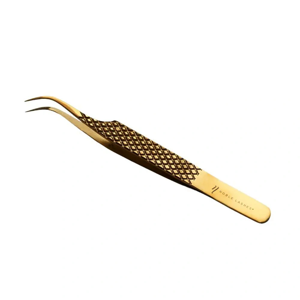 Noble Lashes Wimpernverlängerung Pinzette Noble Gold PRO 4