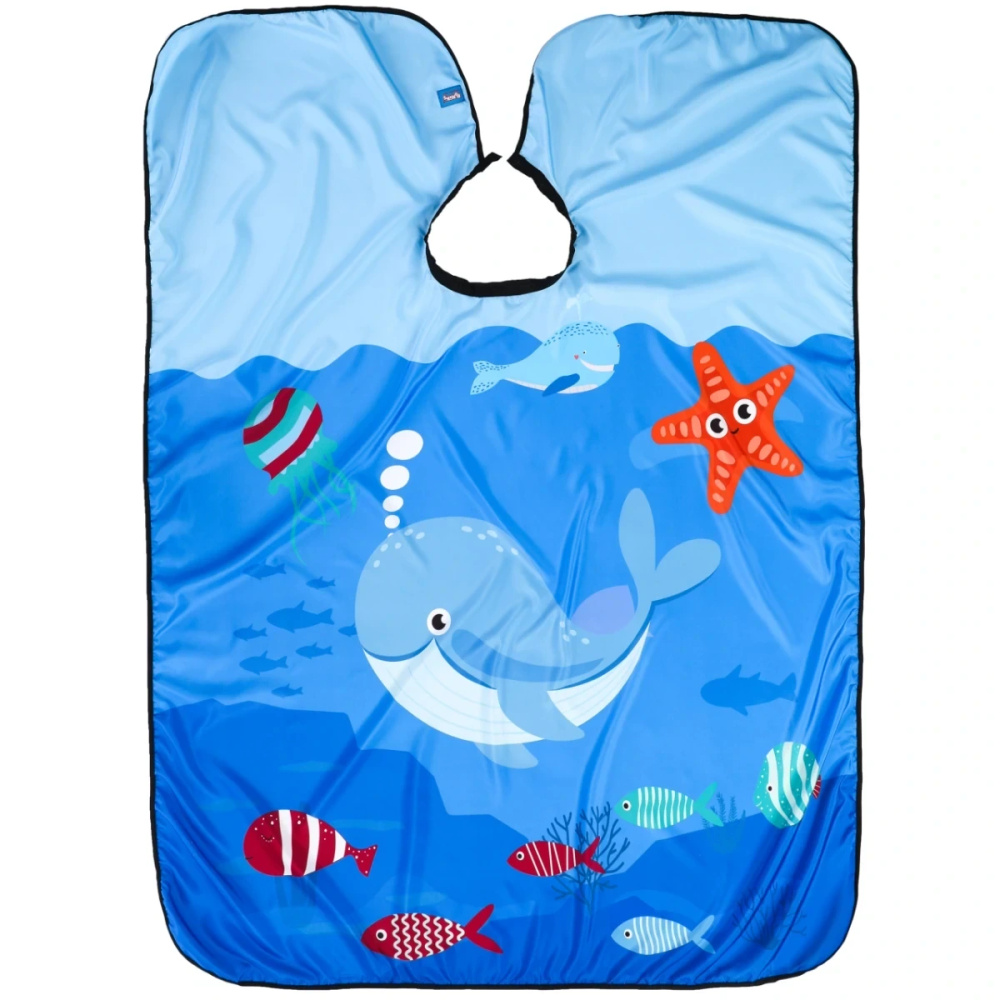 Poniks Friseurumhang für Kinder - Unterwasserabenteuer 135 x 100 cm