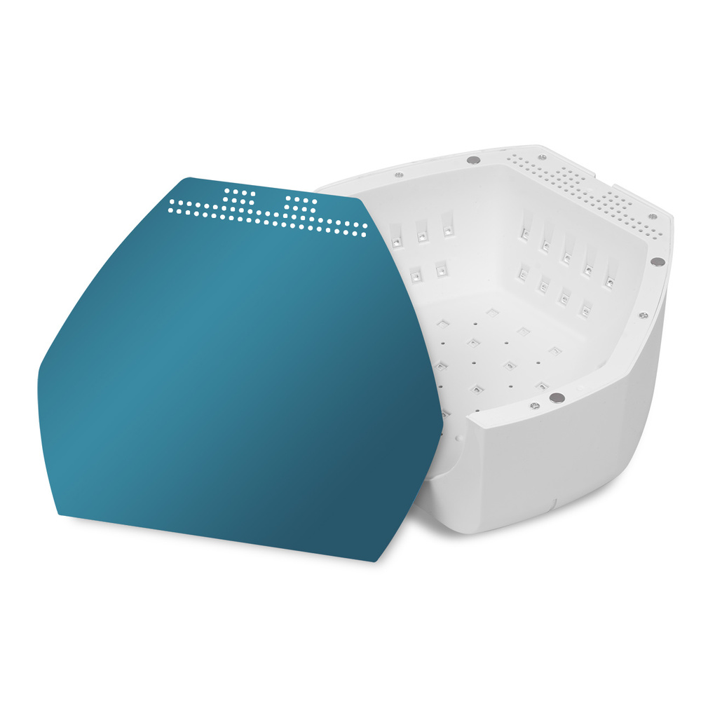 Clavier UV/LED-Nagellampe Q100 Bl 48 W, weiß, 57 LEDs, verspiegelter Boden