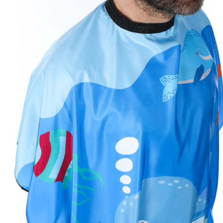 Poniks Friseurumhang für Kinder - Unterwasserabenteuer 135 x 100 cm