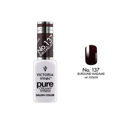 VICTORIA VYNN 137 Pure Creamy Hybrid Burgundy Madame Cream Hybrid Lacquer 8ml