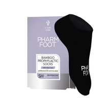 Pharm Foot Bamboo Socken Schwarz mit Silber Ionen r. 39-42
