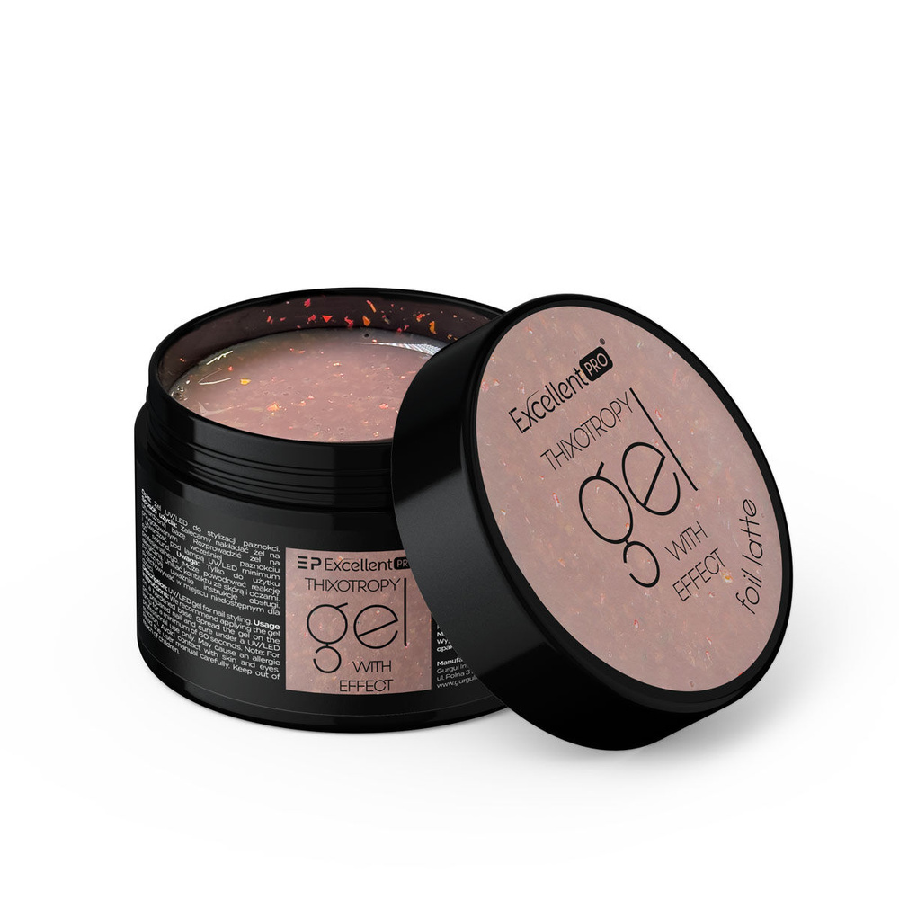 Excellent Pro Thixotropie-Gel mit Effekt-Folie Latte 15g