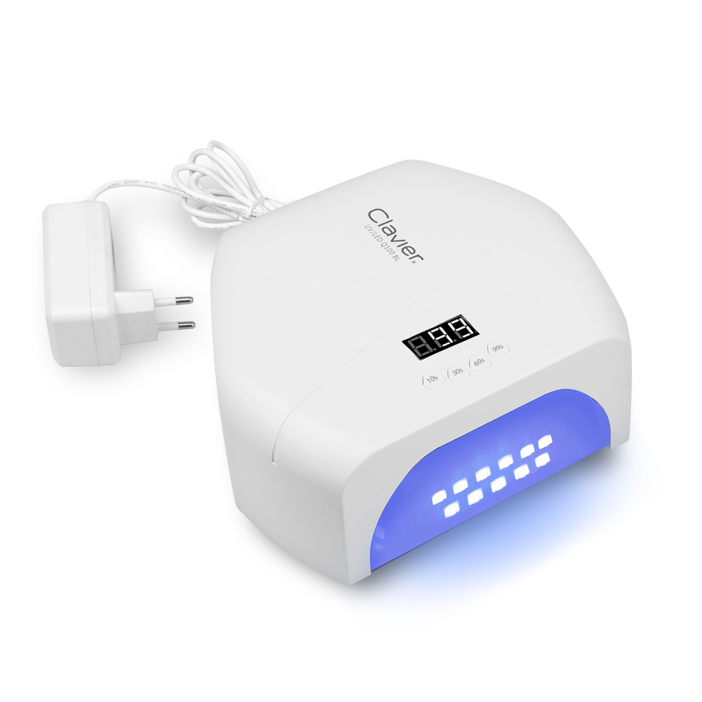 Clavier UV/LED-Nagellampe Q100 Bl 48 W, weiß, 57 LEDs, verspiegelter Boden