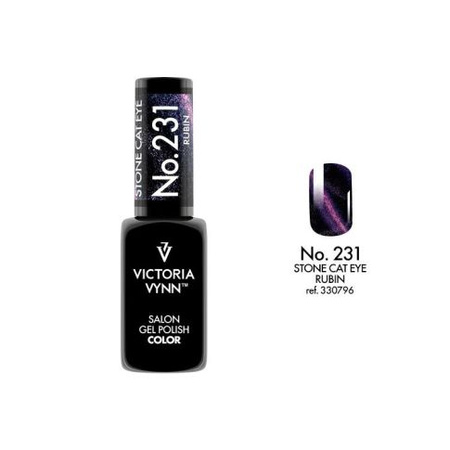 VICTORIA VYNN 231 Gel Polish Farbe Stone Cat Eye Rubin 5D Hybrid Lack 8ml 