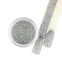 SILBERfarbener Nagellack mit Glaseffekt