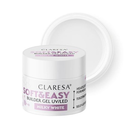 Claresa Soft&Easy Builder Gel Milchig Weiß 12g 